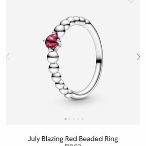 Pandora birth stone ring